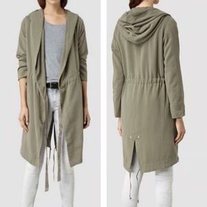 AllSaints Pelya Parker Sage Green Women’s Size 6